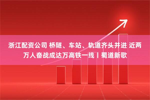 浙江配资公司 桥隧、车站、轨道齐头并进 近两万人奋战成达万高铁一线丨蜀道新歌